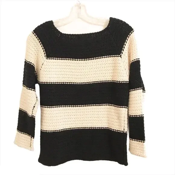 Sanctuary Revolve Striped Knit Wool Blend Sweater - Picture 6 of 8